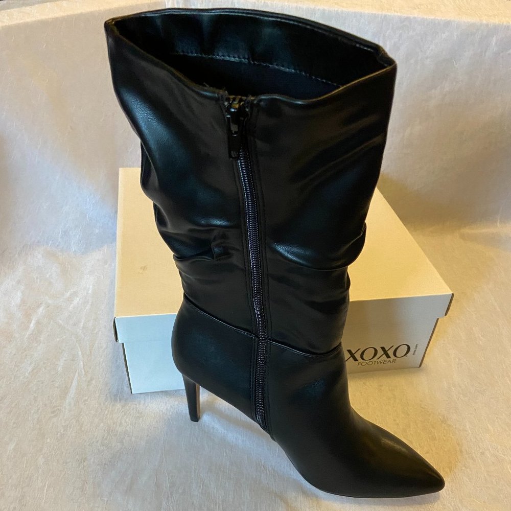 XOXO Trinidad Slouchy Dress Boots- Black